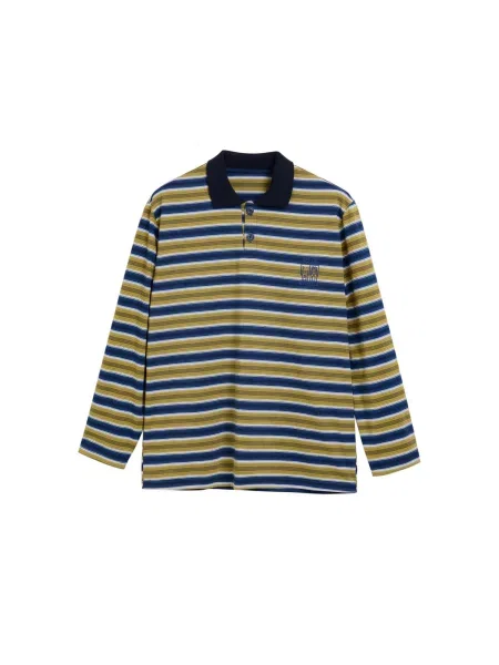 Desigual Tricou bleumarin / kaki / oliv alb