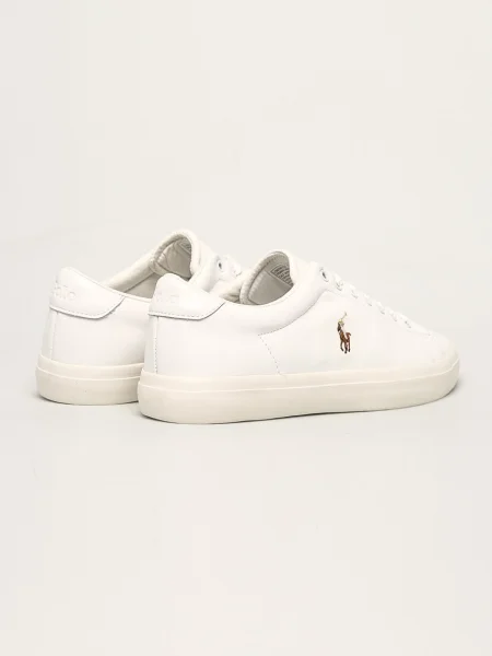 POLO RALPH LAUREN Bőr tornacipő LONGWOOD fehér