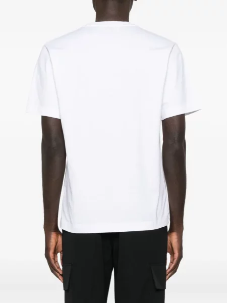 Tricou études Studio cu broderie alb