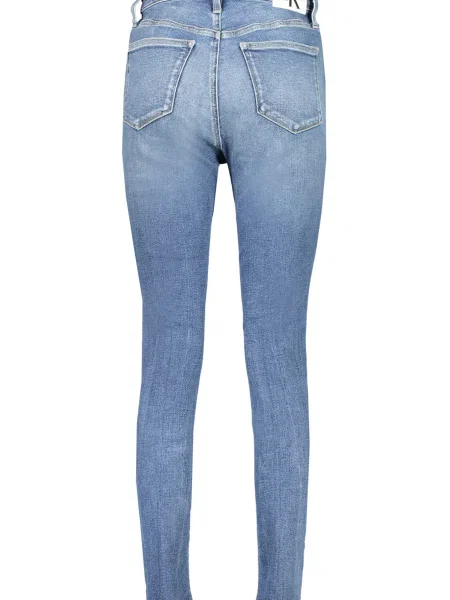 Тесни заужени дънки Calvin Klein Jeans синьо