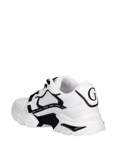 Sneakerși Guess cu autograf alb