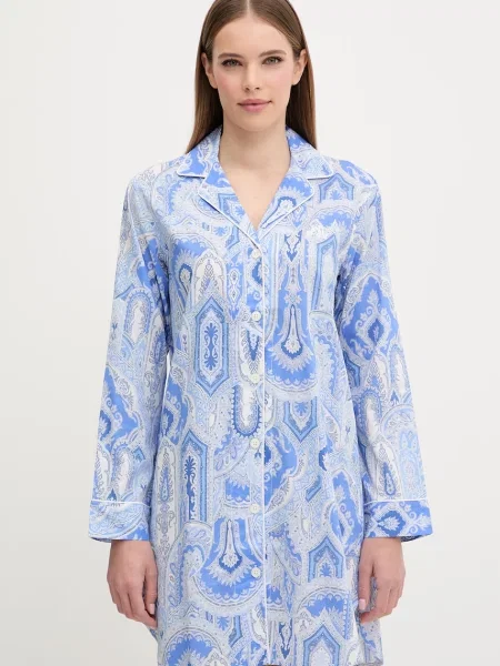 Noční košilka Lauren Ralph Lauren modrá