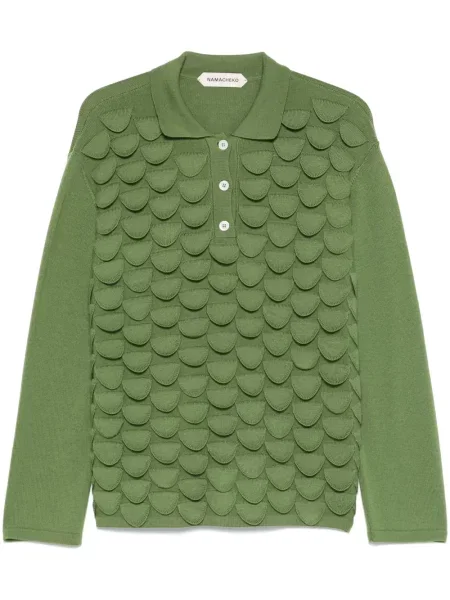 Pulover Namacheko cu pene verde