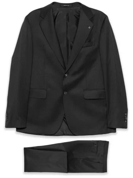 Vlněný oblekový oblek Tagliatore šedý