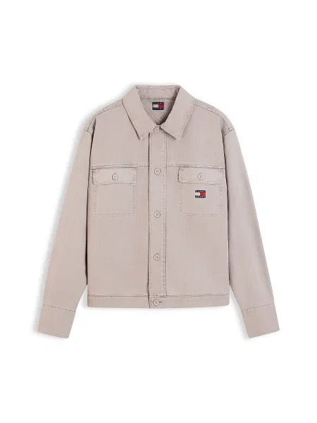 Tommy Jeans Geacă de primăvară-toamnă ESSENTIAL grej