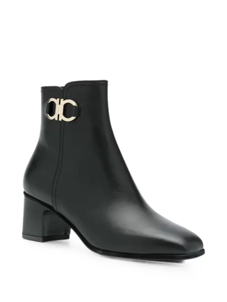 Cizme scurte Ferragamo din piele negru