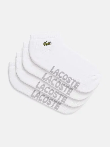 Чорапи Lacoste 2 чифта бяло