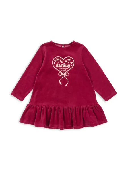 Konges Sløjd Dievčenské šaty VELOU DRESS GOTS
