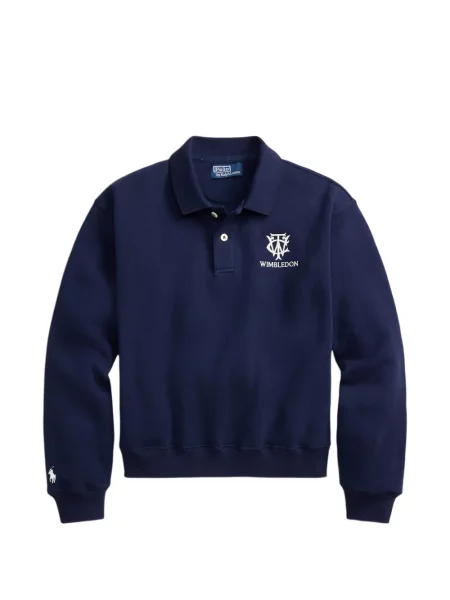 Велурени бягане с яка чорапи Polo Ralph Lauren синьо