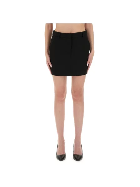 Spódnica mini Moschino wełniana czarna