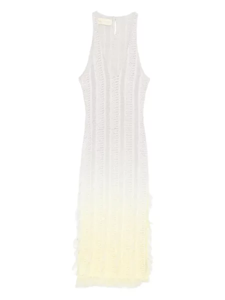 Rochie midi Roberta Einer până la genunchi de costum galben