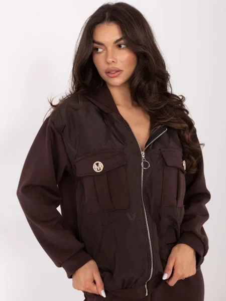 Obleka obleka Italy Moda rjava