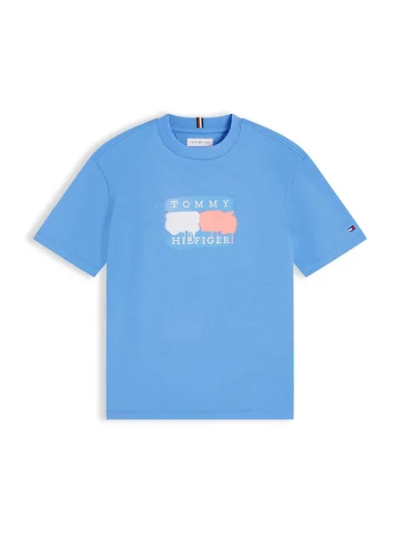 Tommy Hilfiger majica za djecu od pamuka plava