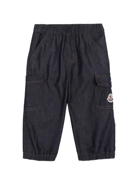 Spodnie dziecięce Moncler Enfant niebieskie