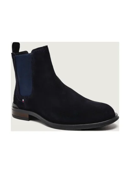 Pantofi Tommy Hilfiger din piele albastru