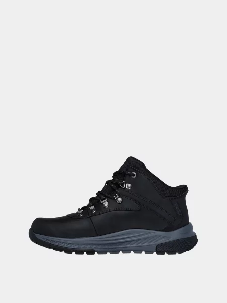 Кожаные ботинки Skechers черные
