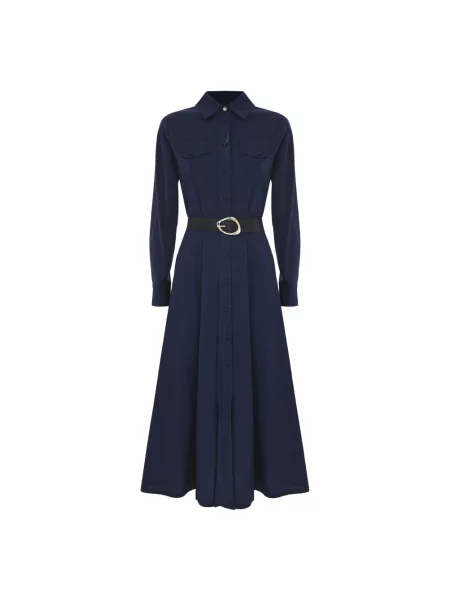 Sukienka midi Kocca elegancka do kolan niebieska