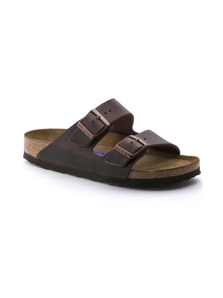Birkenstock Arizona NU Oiled SFB Habana Regular Fit Kobiety Sandały Birkenstock Size: 5 brązowy