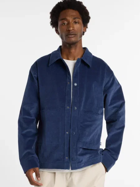 Вельветовая рубашка New Balance синяя