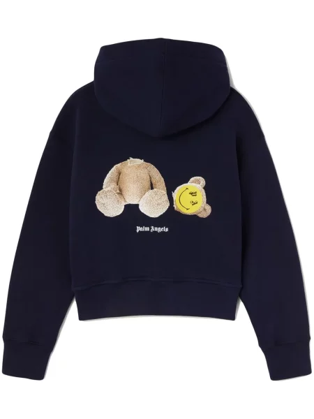 Bluza z kapturem dziecięca Palm Angels niebieska
