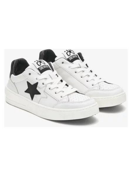 Sneakersy 2star zamszowe białe