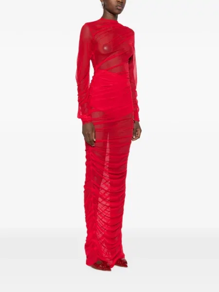 Rochie maxi Atu Body Couture cu volane roșu