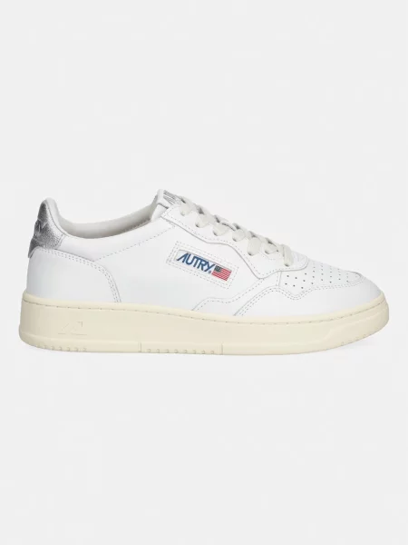 AUTRY sneakers din piele Medalist Low alb