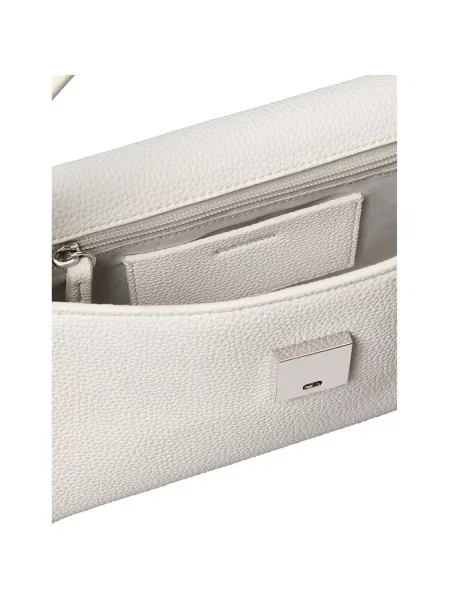 Calvin Klein geantă crossbody pentru femei cu imitație de piele alb