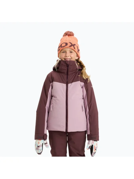Gyerek snowboard dzseki ROXY Free Jet Block discreet mauve. Méret: rózsaszín