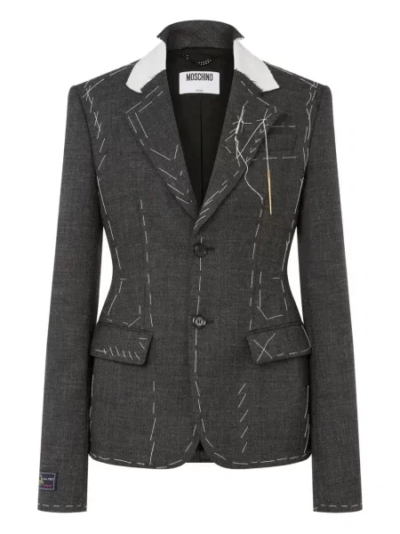 Sacou Moschino de lână gri