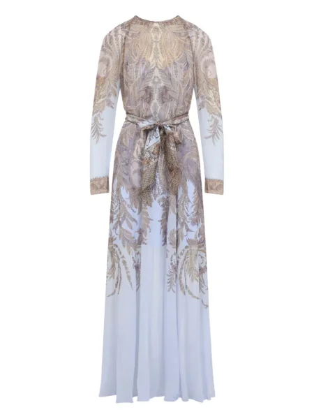 Osłona sukienka ołówkowa Zimmermann garniturowa fioletowa