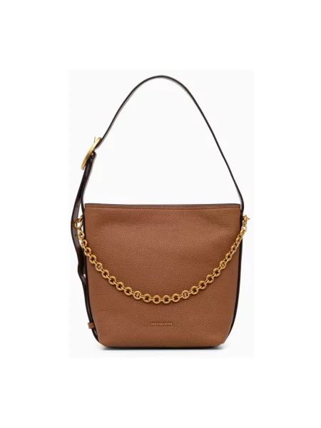 MICHAEL Michael Kors torebka skórzana Nolita brązowa