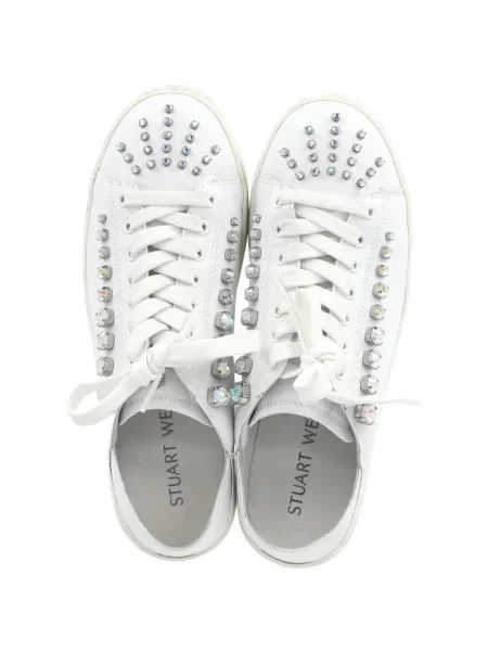 Δερμάτινα sneakers Stuart Weitzman λευκό