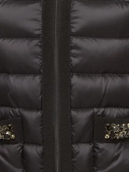 Matlasat geacă Moncler negru