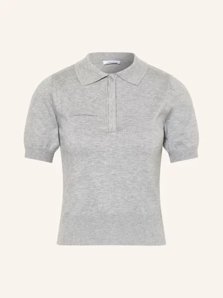 Pletené Polo Tričko Faye šedá