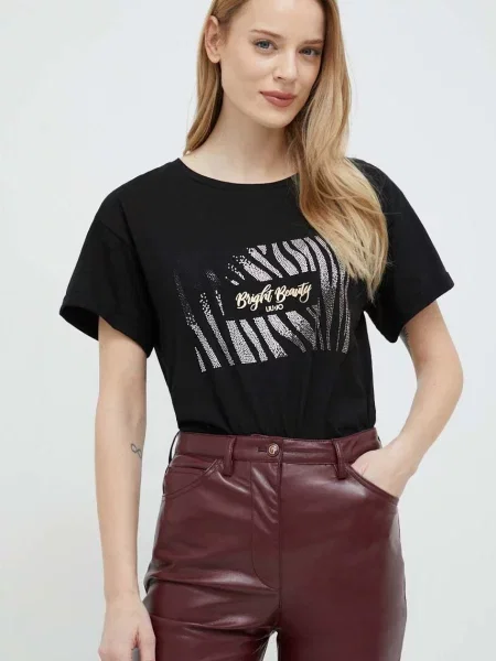 Тениска Liu Jo черно