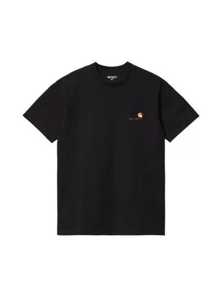 Carhartt WIP Tricou S/S American Script T-Shirt Black' negru
