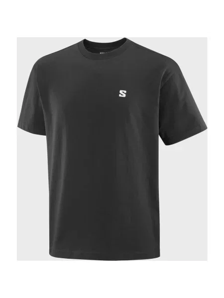 Koszulka z krótkim rękawem Salomon Round Logo Graphic S czarny