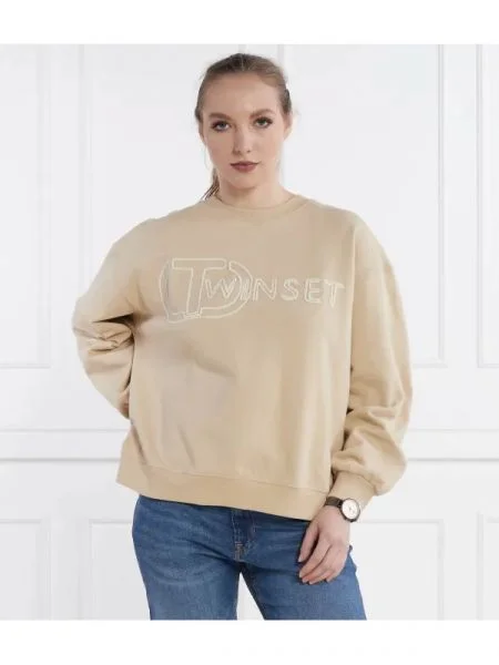 TWINSET Hanorac | Oversize fit bej