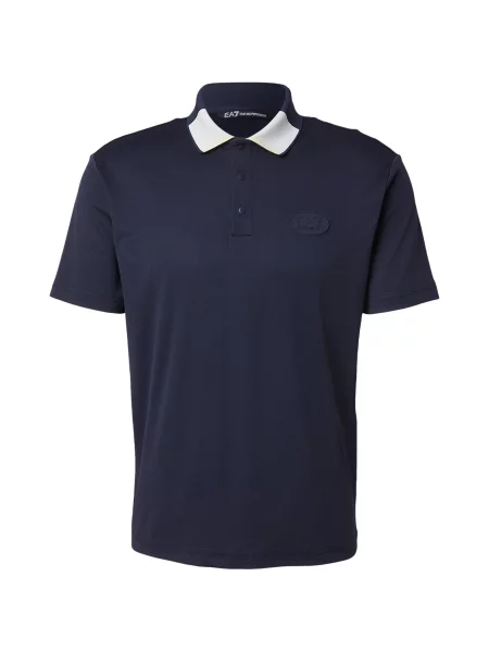 Emporio Armani Majica temno modra / off-bela bela