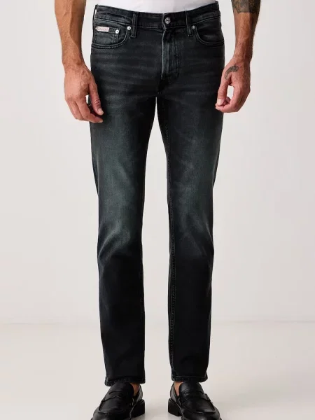 Calvin Klein Jeans blugi slim fit pentru bărbați negru