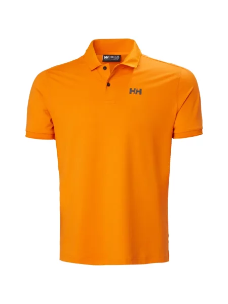 Scurt tricou polo Helly Hansen cu imagine portocaliu
