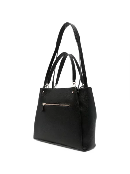 Geantă shopper Guess cu autograf negru