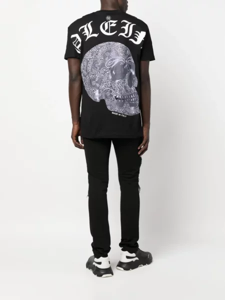 Tričko Philipp Plein s potiskem černé