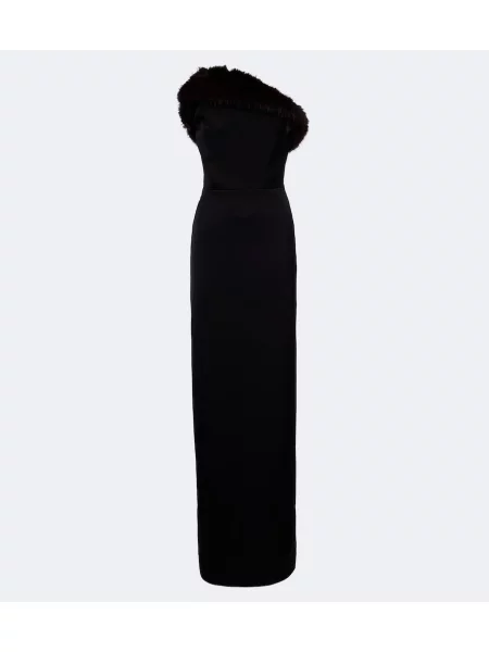 Rochie David Koma fără bretele negru