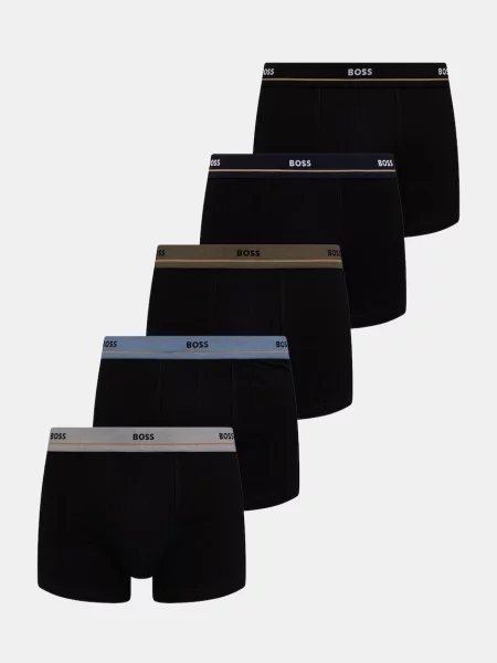 BOSS bokserki z Trunk 5P Essential czarne