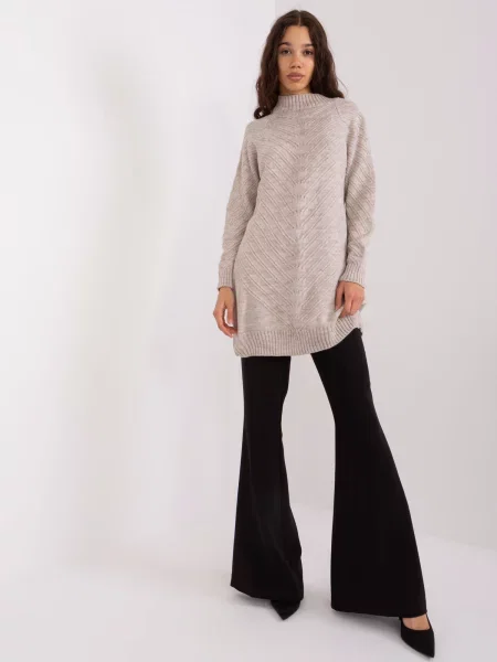 Pulover Fashionhunters bej