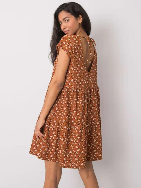 Rochie Fashionhunters de costum maro