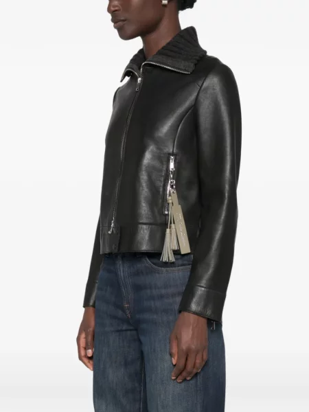 Geanta de piele The Jackie Leathers negru