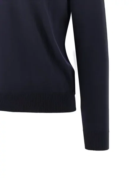 Pulover The Pull cu decolteu rotund albastru